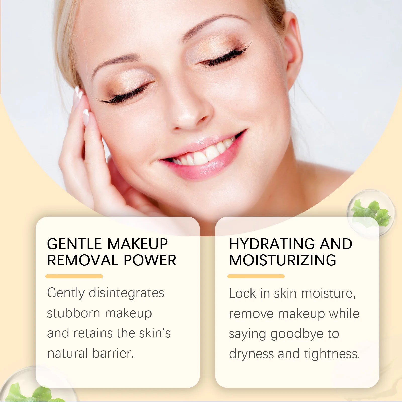 EELHOE Centella Light Cleansing Oil Makeup Remover Moisturizing Facial Cleansing Oil Control Nourishing Face Brightening Serum